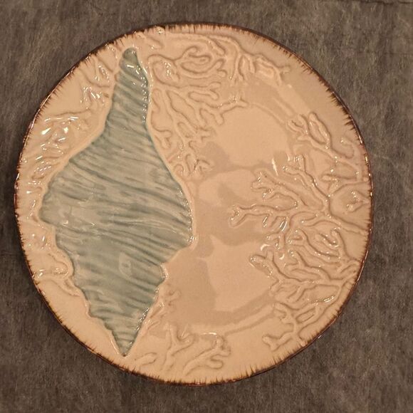 Cracker Barrel White Sands Coastal Salad Plates Set of 4  🦀 🌟 🐚 🪸 - Picture 2 of 6